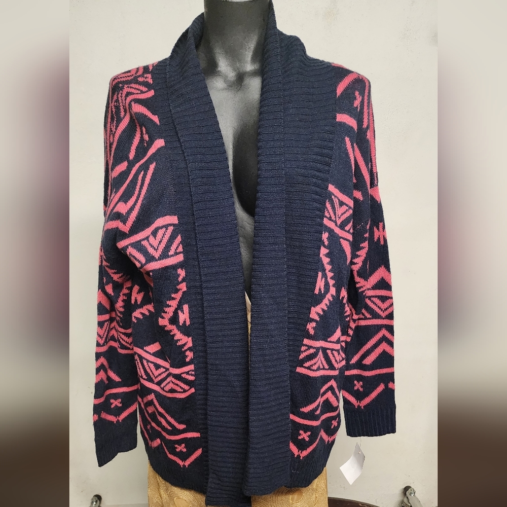 Anthropologie Pink Owl cardigan sweater.  Sz Sm. New